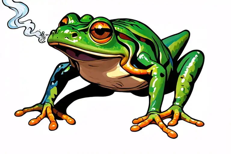 Frog Smoking