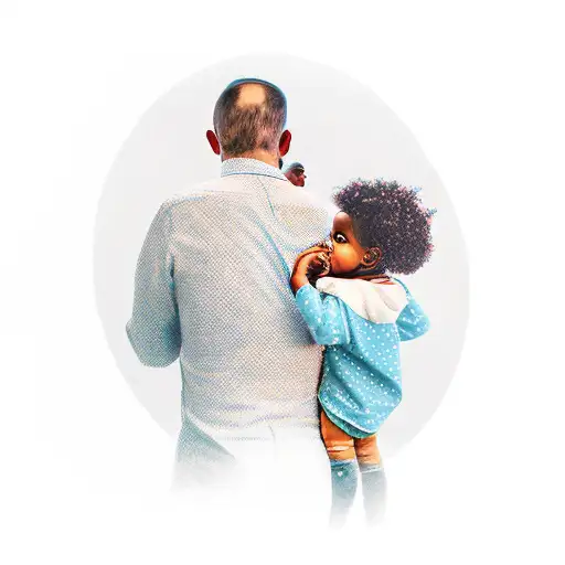 Father Holding Child