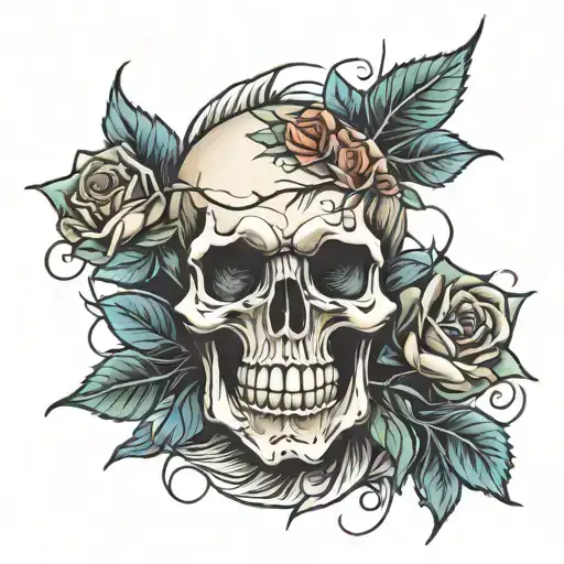 Skull And Roses