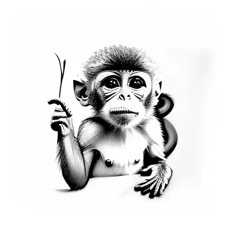 Cute Baby Girl Monkey