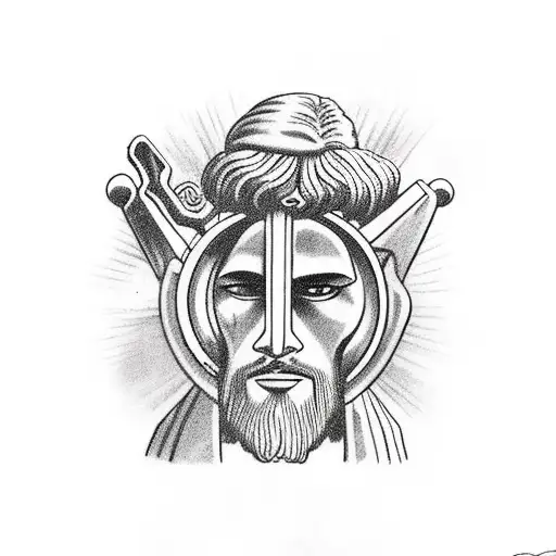 Jesus And A Cyclops In A Dodge Swinger Spaceship