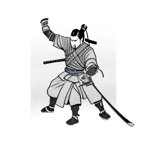 Japanese Samurai Warrior With A Dog Fu Twist