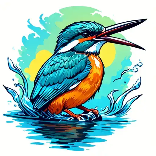 Kingfisher Water Flowing