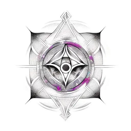 Witchy Design Covering Up A Triple Goddess Symbol