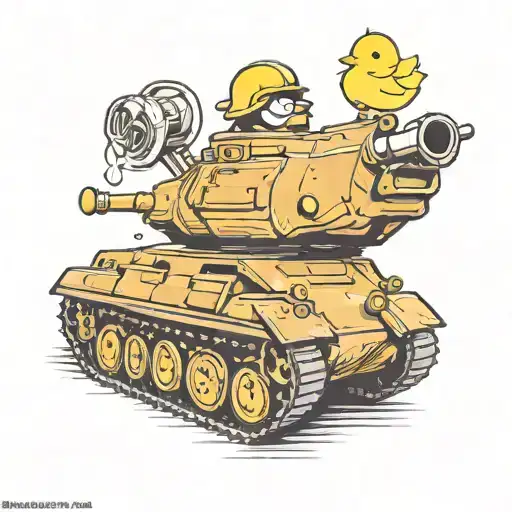 Ww2 Tank And Rubber Duck