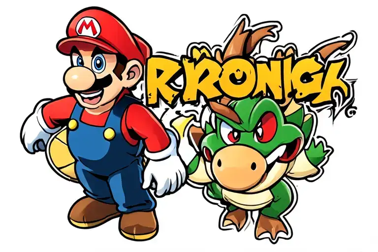Mario Yoshi Donkey Kong Bowser