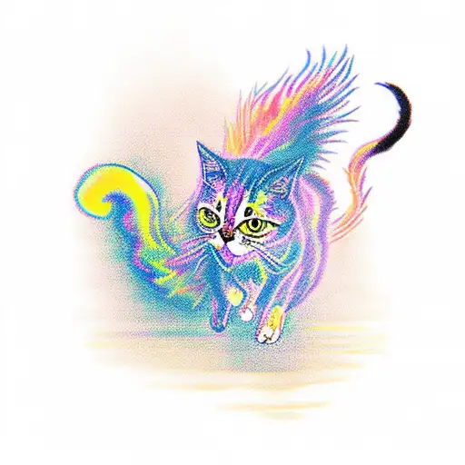 Phoenix Chasing A Cat