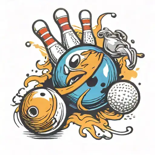 Bowling And Golf Ball