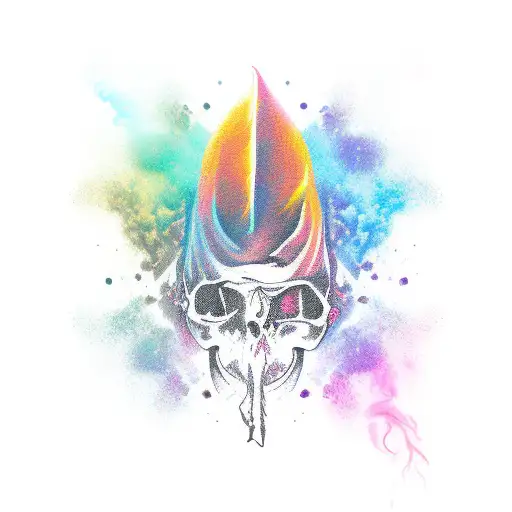 Dagger With Color Smoke