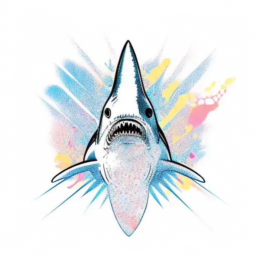 A Shark That Is Standing With A King's Crown On Its Head