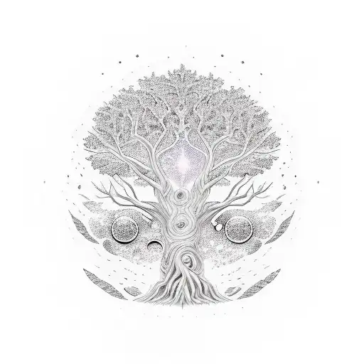 Alex Gray Art Tree In Space