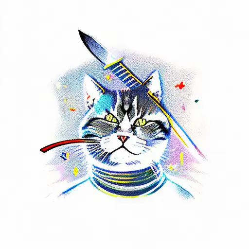 Cat Swordsman Vs Monkey Karateka In Monster Trucks Through Space