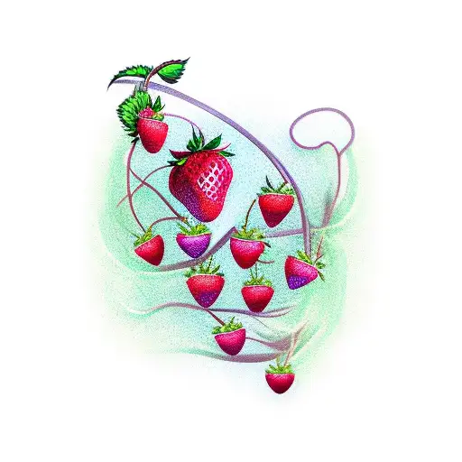 Strawberry Vine Wrapping Around Arm