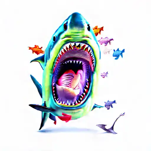 A Shark With Its Mouth Open