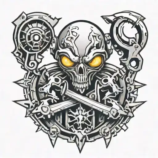 Zea Symbole With Alien And Wrench