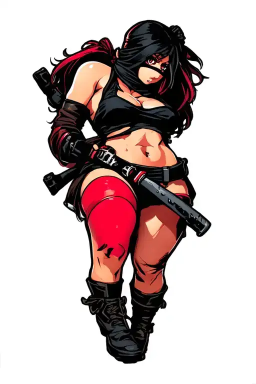 Anime Pin Up Girl Ninja