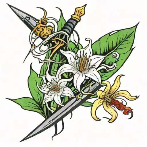 Spider Lily And Dagger