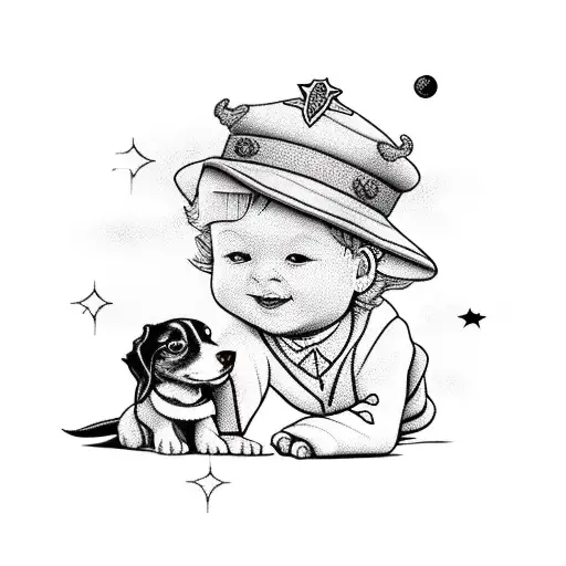 Little Prince With Dog