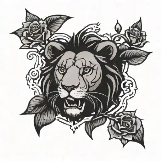 Lion Bear Box Rose