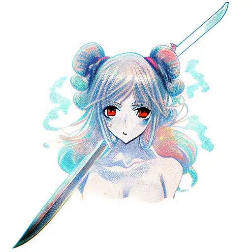 Anime Girl With Sword