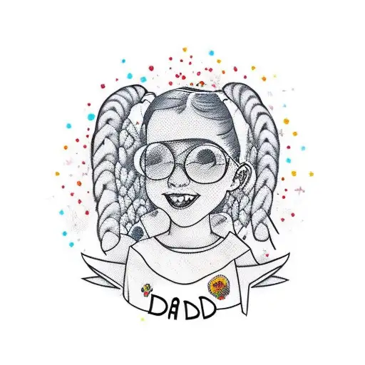 Girl Dad Written On Wall