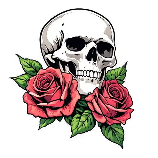 Skull And Roses