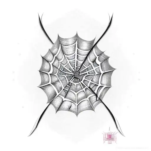 Neo Tribal Sword With Spider Web