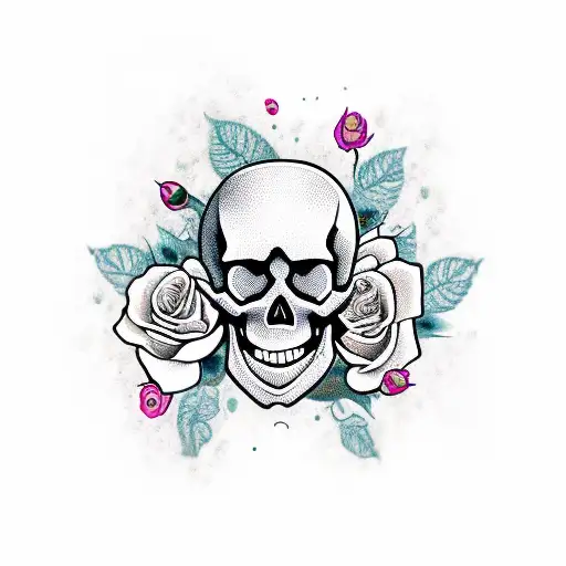 Skull And Roses