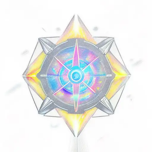 A Spaceship With Solar Sails On The Background Of A Star