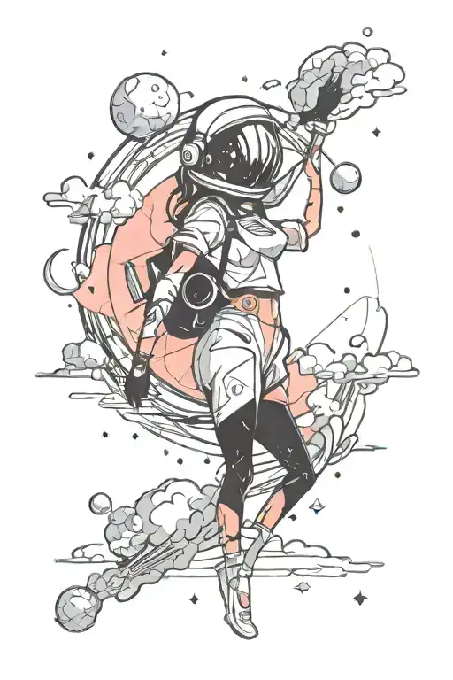 Ethereal Space Silhouette Simple