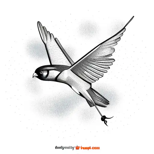 A Mechanical Bird In Flight Surrounded By Various Species Of Birds