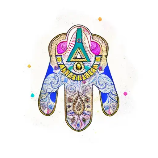 Hamsa With Color