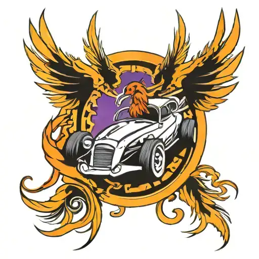 Race Car And A Phoenix