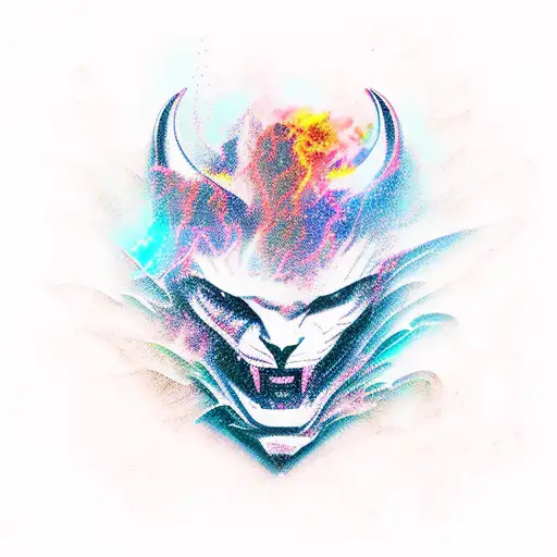 A Fierce Heavy Metal Guitar Shredding Through A Scenic Landscape