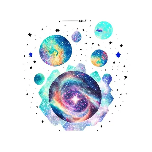 Galaxy With Constellations