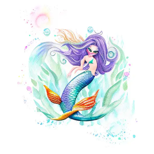 Mermaid Watercolor