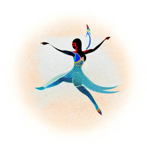 Samba Dancer Enjoying A Beach Sunset With A Cold Beer