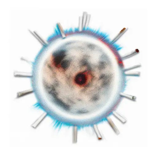 Cigarette Burn Scar Turned Into A Planet