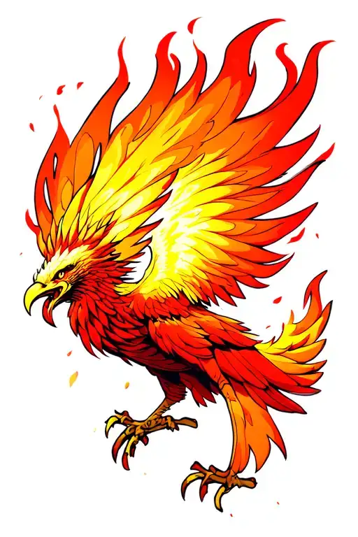 Adhd Flaming Phoenix Rising