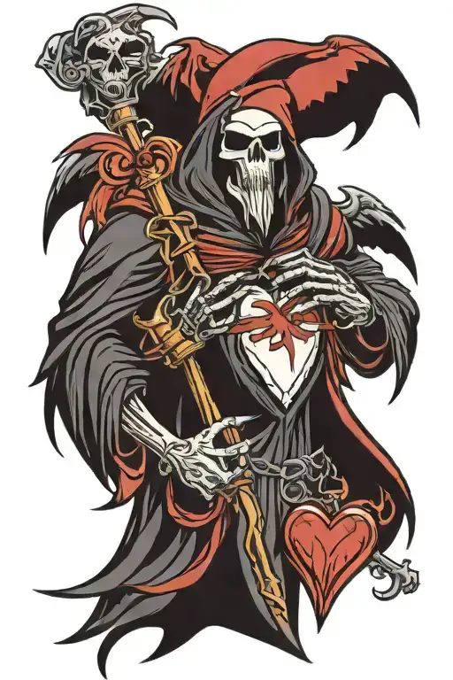 Raven Grim Reaper Sacred Heart