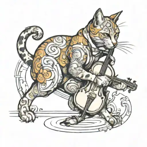 Cat And A Fiddle