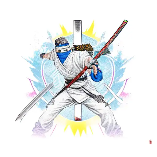 Ninja Con Katana