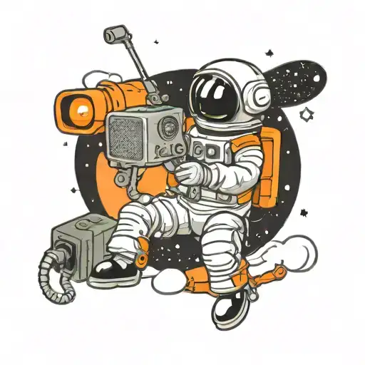 Astronaut With Tv For Head