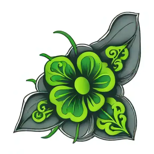 Celtic Four Leaf Clover