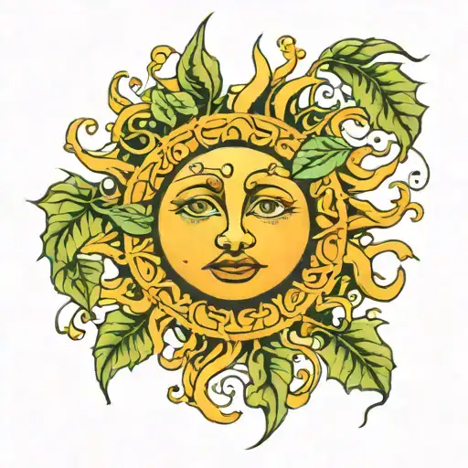 Sun Binded By Vines