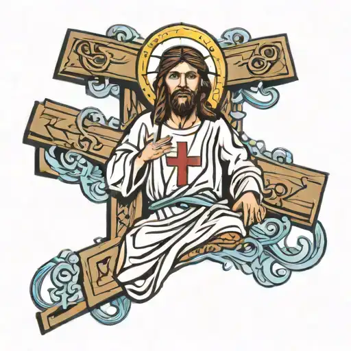 Jesus Christ Cross Combined