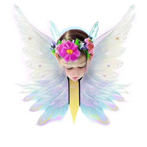Fairy Wings With Flowers