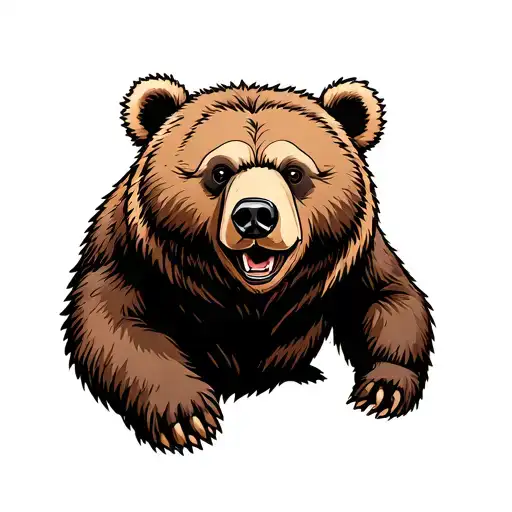 Half Grizzly Bear Half Teddy Bear