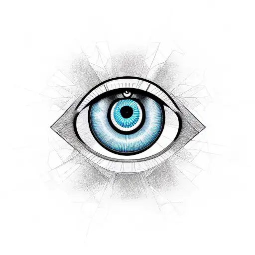 Evil Eye Geometrical Lines