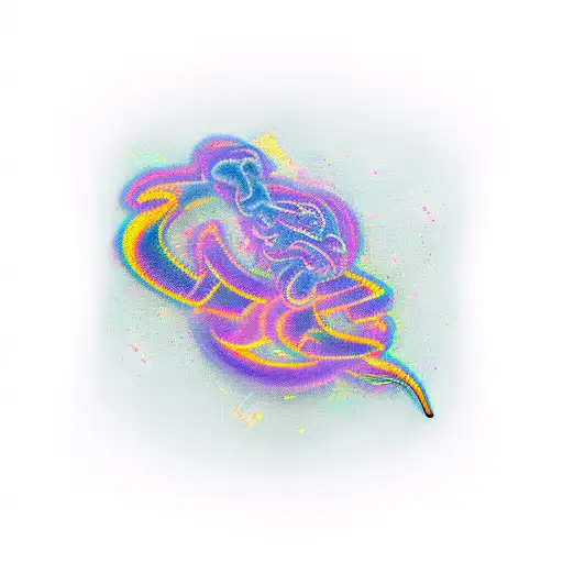 The Word Fea All Letters Capitalized Lors Purple And Teal Like Smoke Around The Word Fea